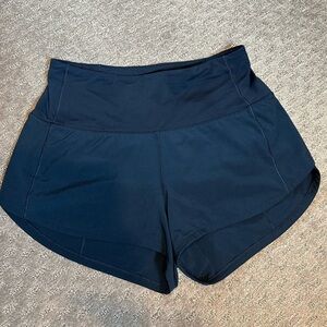 Lululemon speed up shorts. Size 4. Ultra high rise. 3” inseam.